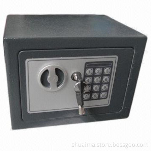Mini Safe with Electronic Lock/Two Emergency Keys, 230 x 170 x 170mm